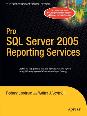 cover image of Pro SQL Server 2005 Reporting Services